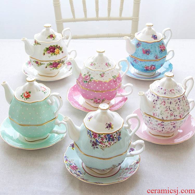 Qiao mu point ceramic lash pot of single CPU suit English afternoon tea tea set ipads China coffee cups and saucers of Europe type
