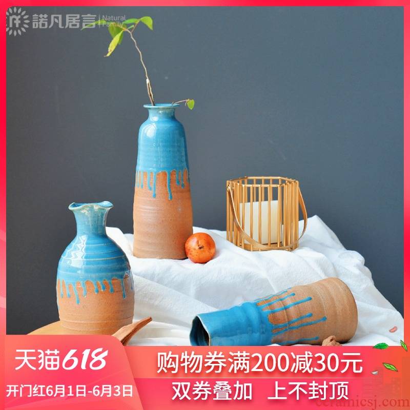 Ceramic hydroponic creative contracted desktop table floret bottle of the sitting room TV ark, dried flower arranging flowers adornment furnishing articles