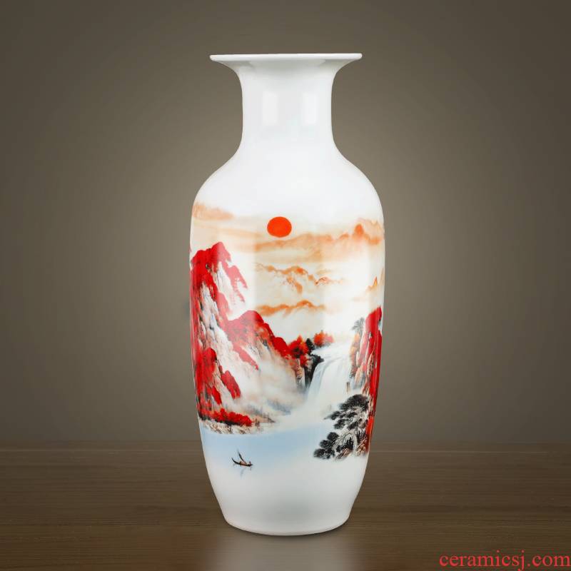 Luck, ceramics, vases, flower arranging jingdezhen Chinese style household furnishing articles, the sitting room porch handicraft ornament