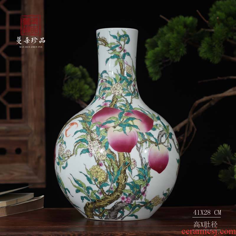 Jingdezhen porcelain display of xiantao celestial home porcelain 40 cm xiantao