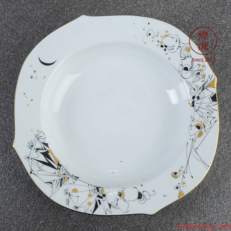 German mason MEISSEN porcelain magic Festvie continental plate wave shallow plate of 180 mm