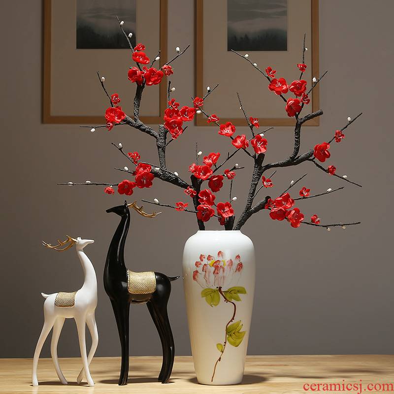 The New Chinese jingdezhen ceramic vases, modern home decoration model between desktop flower arrangement of the head of a bed decoration of home stay facility