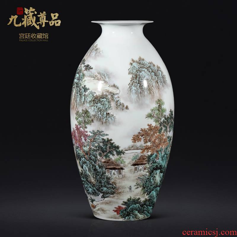 Town of pottery and porcelain vase furnishing articles master hand draw pastel scenery figure of new Chinese style living room TV ark of tea table decorations