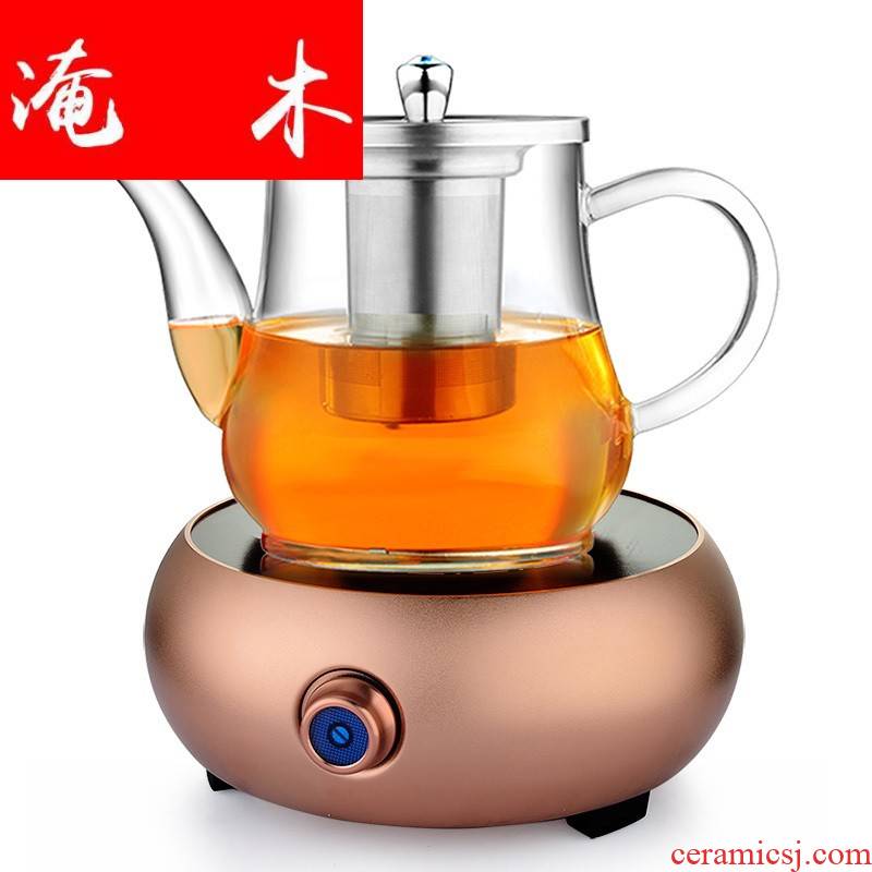 Submerged wood boiling tea kettle refractory glass pot of black tea tea teapot electric TaoLu creative combination suit