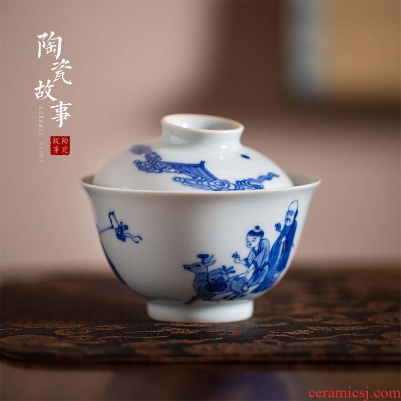 High - end checking hand - made ceramic story town tureen only three tureen single life of stove tureen mago