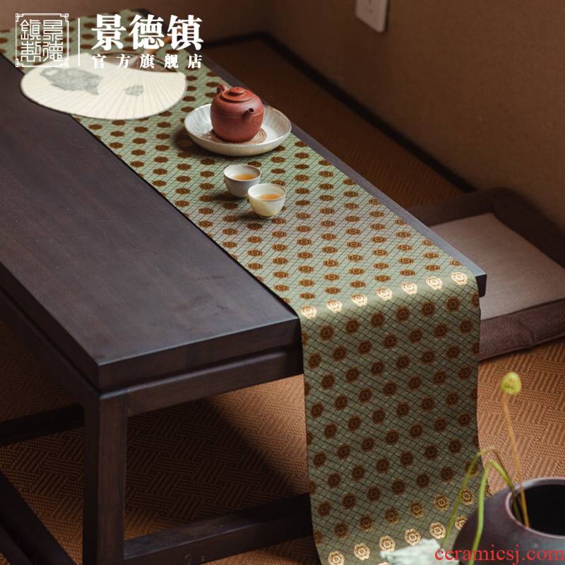 Jingdezhen official flagship store ceramic kung fu tea set with parts tea with tea leaves filter mat mat waterproof tea zero