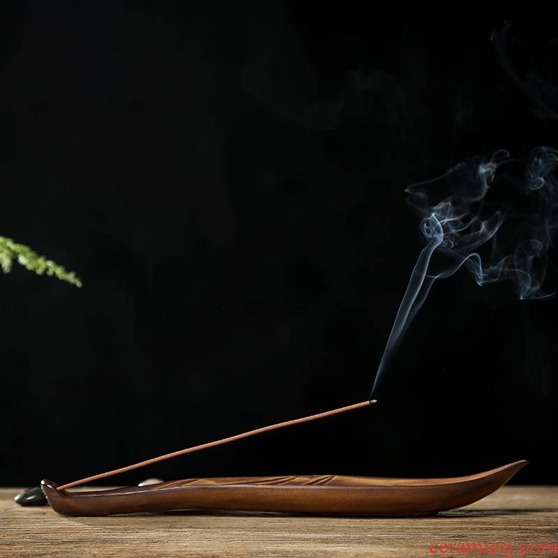 Qiao mu xiang put incense seat line present ceramic incense box of indoor lie fragrant antique household sandalwood aroma stove