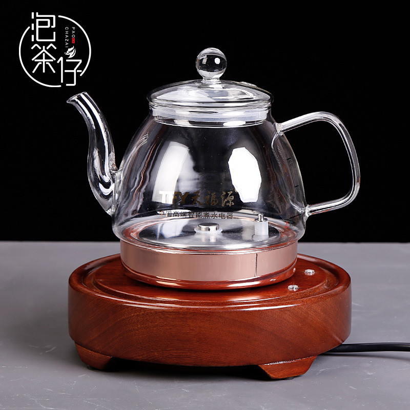 Transparent glass electric kettle small - sized tea pot induction cooker household cooking tea device with base