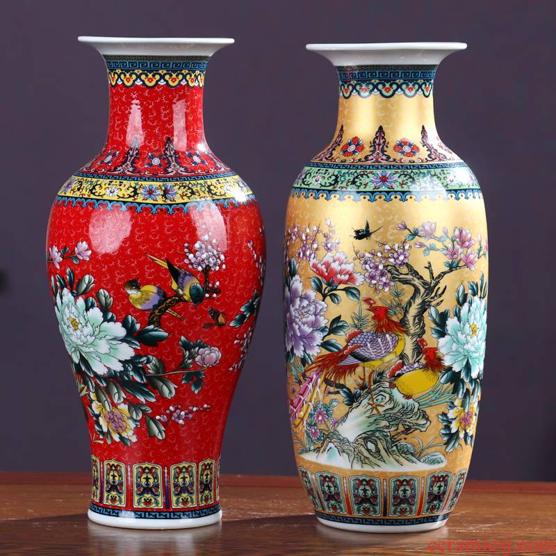 Jingdezhen ceramics vase furnishing articles archaize yongzheng year home sitting room, bedroom adornment Chinese arts and crafts