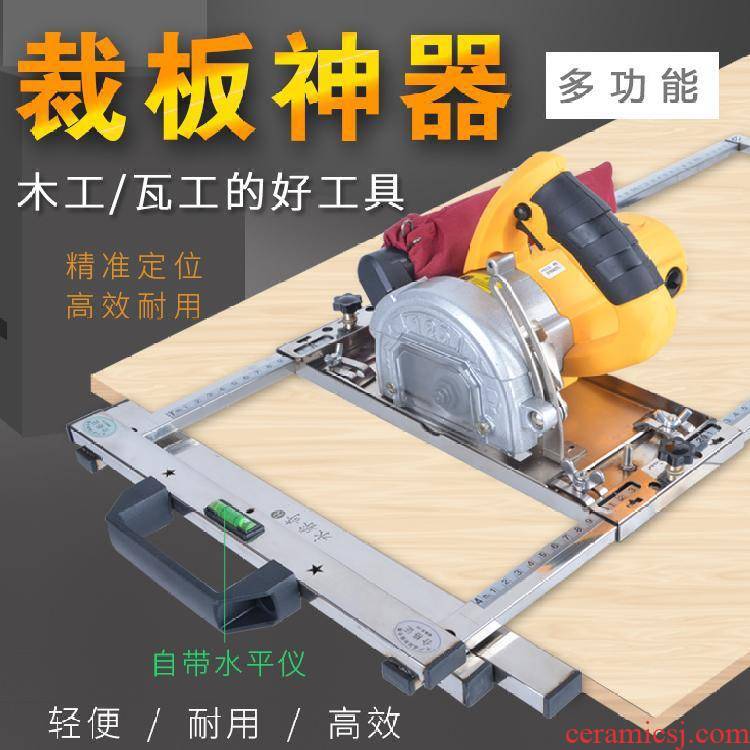 Multi - function woodworking cutting board, an artifact stainless steel tile floor tile backer positioning frame plate chamfering machine tile tools