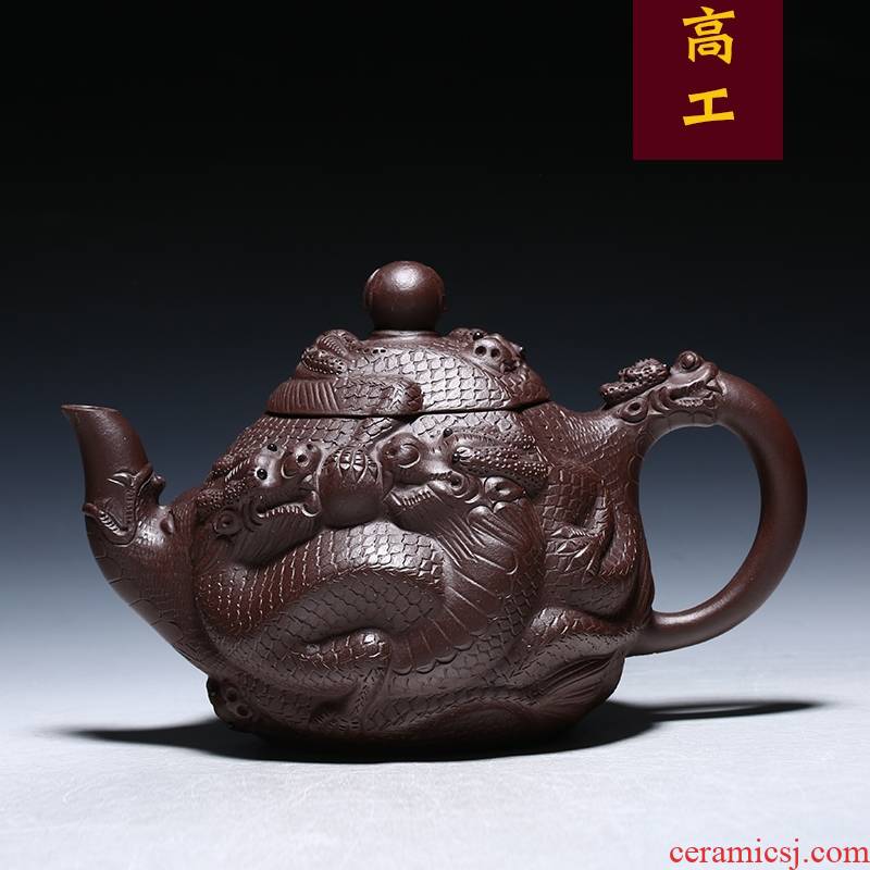 Qiao mu YM yixing ores are it by the pure manual teapot tea purple clay forceful, Kowloon