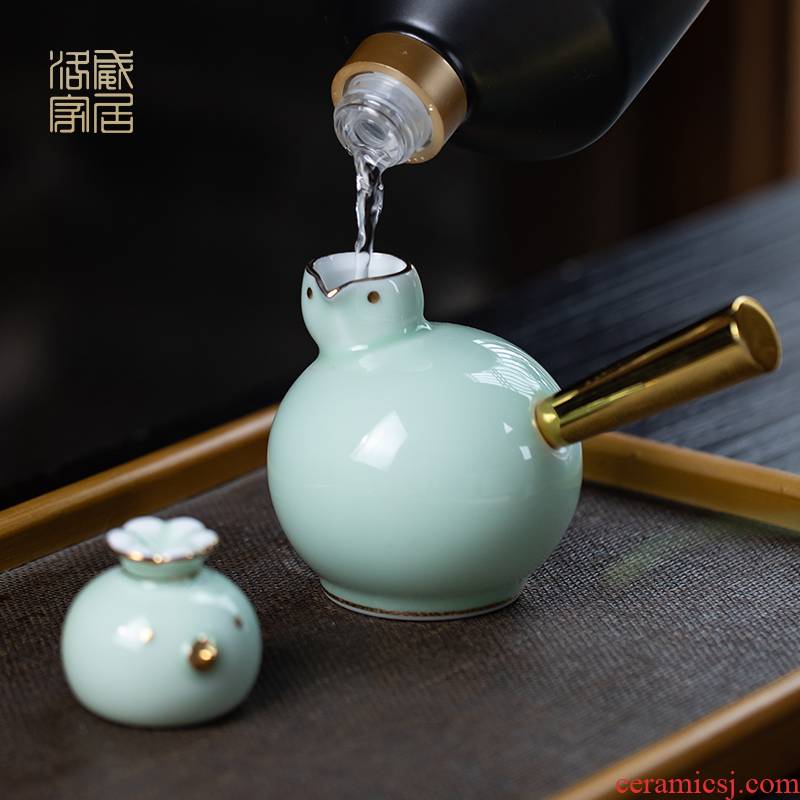 New product liquor cup 2021 suits for domestic high - grade ceramic Chinese antique wine jar of small a small handleless wine cup of wine