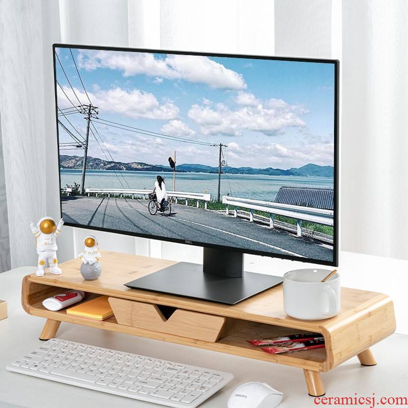The Desktop computer installation all - in - one Desktop heighten frame display base office receive a case to their shelves
