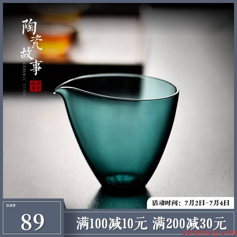 Ceramic fair story glass high - end tea single Japanese sea heat characteristic web celebrity tea tea tea ware