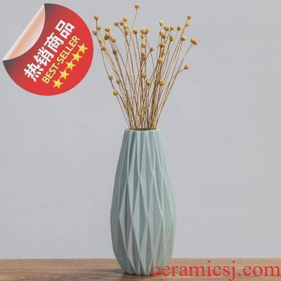 Art vase furnishing articles sitting room flower arranging small white is pure and fresh and dried flowers, flower arrangement C creative ceramic vases, simple decoration