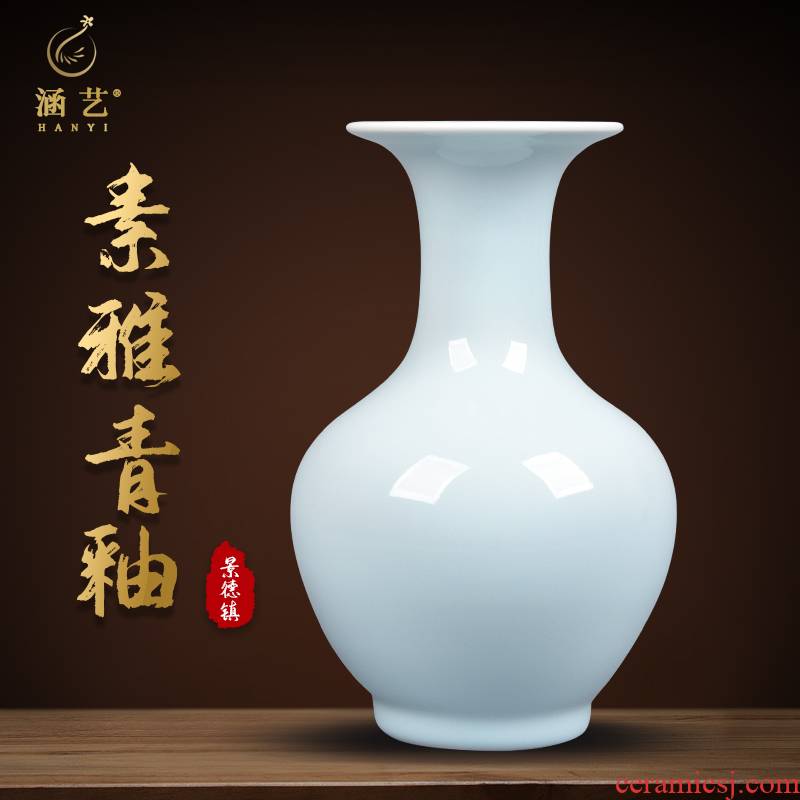 Jingdezhen ceramic vases, flower arranging furnishing articles color glaze porcelain sitting room bedroom to decorate the study of Chinese style household furnishing articles
