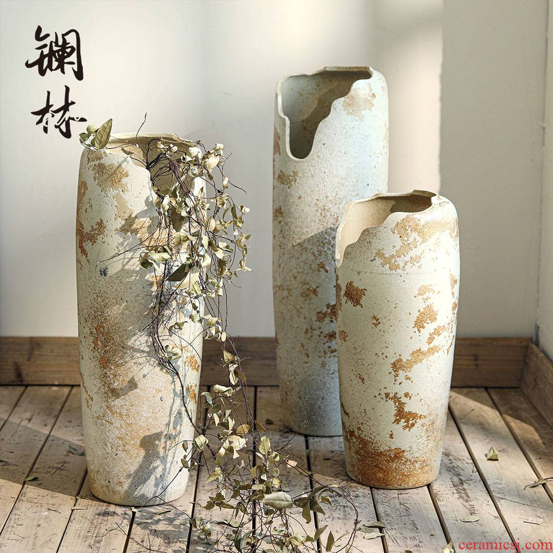 Chinese ceramic restoring ancient ways of large vase abnormity expressions using dry flower arranging flowers flesh POTS to the sitting room decorate ceramic furnishing articles