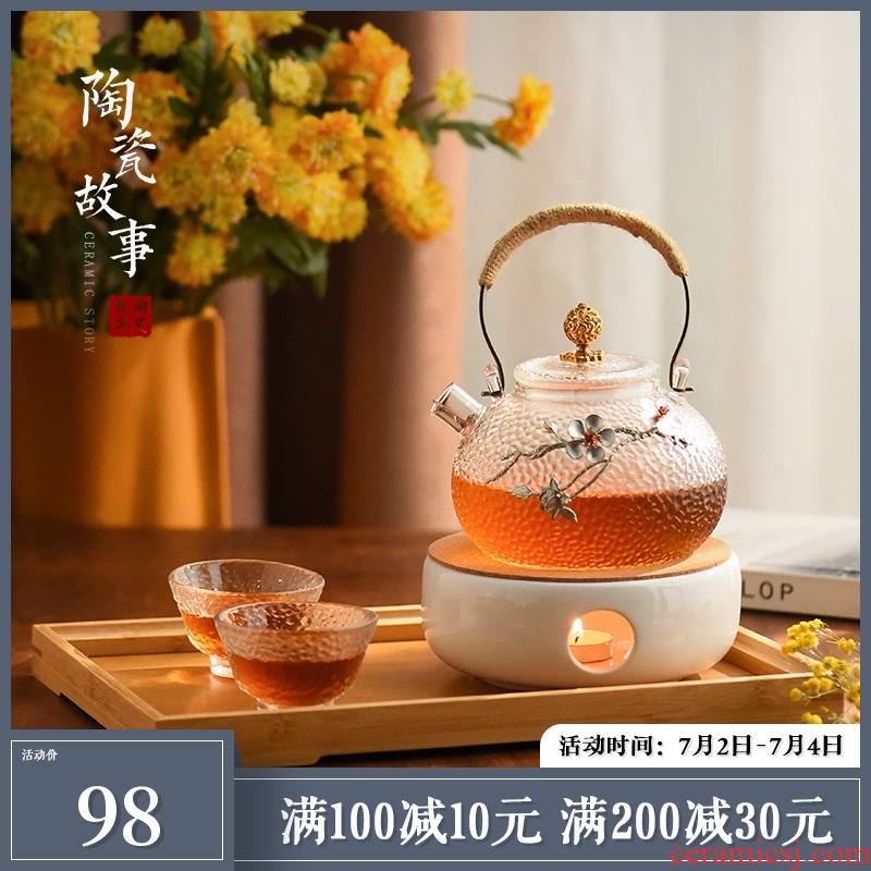 Electric ceramic story TaoLu boiled glass teapot tea sets high - temperature single pot of Chinese kung fu household kettle