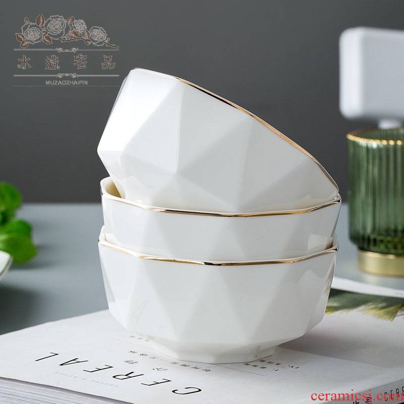 Dishes suit household European - style up phnom penh pure white rainbow such use combination tableware creative jingdezhen ceramic dish dish dish bowl