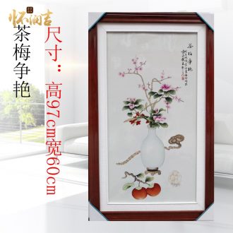 Jingdezhen ceramics author f all hand-painted four the top actor porcelain plate painting the sitting room adornment household crafts