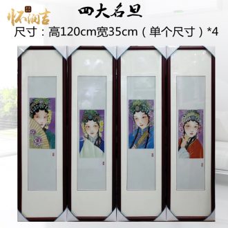 Jingdezhen ceramics hand-painted porcelain plate paintings of Chinese style home sitting room porch mural painting background wall adornment