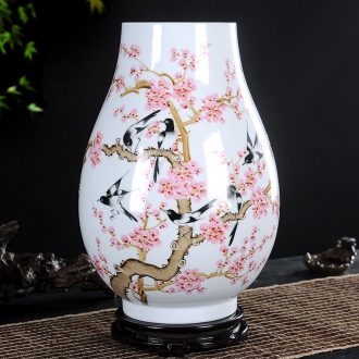 The modern home decoration ceramic floor vase hand-painted handicraft furnishing articles 70 cm wine sitting room decoration of ikea