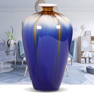 Creative hand painted blue and white porcelain vase furnishing articles mesa of Chinese style restoring ancient ways is the sitting room decoration home decoration ceramics handicraft