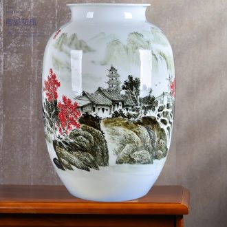 Contemporary and contracted craft vase furnishing articles large ground of jingdezhen ceramics vase decoration handicraft sitting room