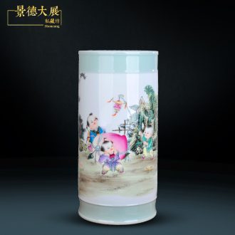 Jingdezhen ceramic tea pot Pu-erh tea pot of large storage tanks Seven tea cake moisture bulk tanks