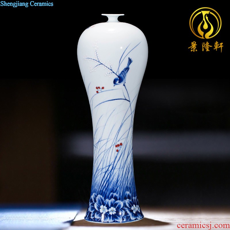 Jingdezhen ceramics of large vase household decorations arts and crafts office furnishing articles example room living room