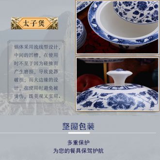 Bone porcelain scoop the son of blue and white porcelain spoon spoon Chinese pottery and porcelain hotel eat with porcelain household porcelain scoop scoop of a spoon