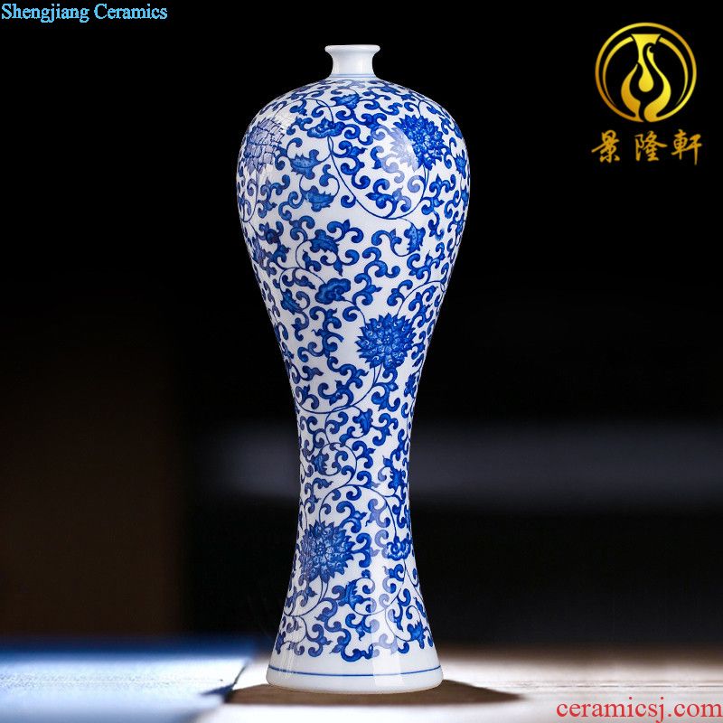 Jingdezhen ceramics powder enamel vase is contemporary and contracted creative furnishing articles home sitting room flower arrangement craft ornaments