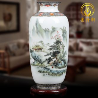 Jingdezhen ceramics vases, flower arranging is furnishing articles of modern Chinese style crystal glaze home sitting room TV ark adornment