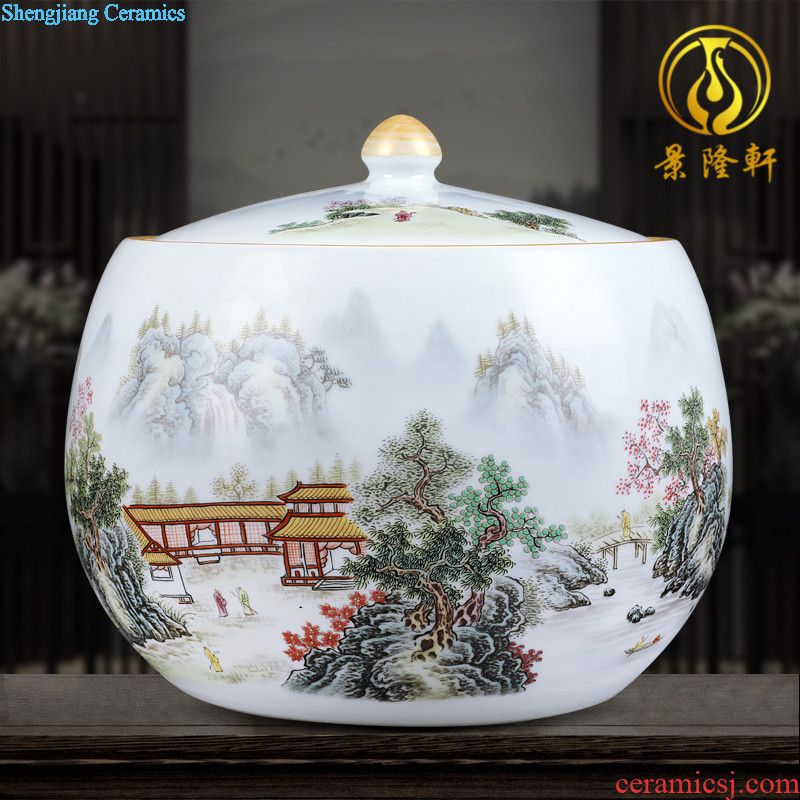 Jingdezhen ceramics vase pastel color blue and white porcelain dou home sitting room adornment is placed crafts flower arrangement