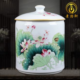 Jingdezhen ceramics hand-painted vases, pastel blue and white porcelain home sitting room adornment is placed crafts flower arrangement