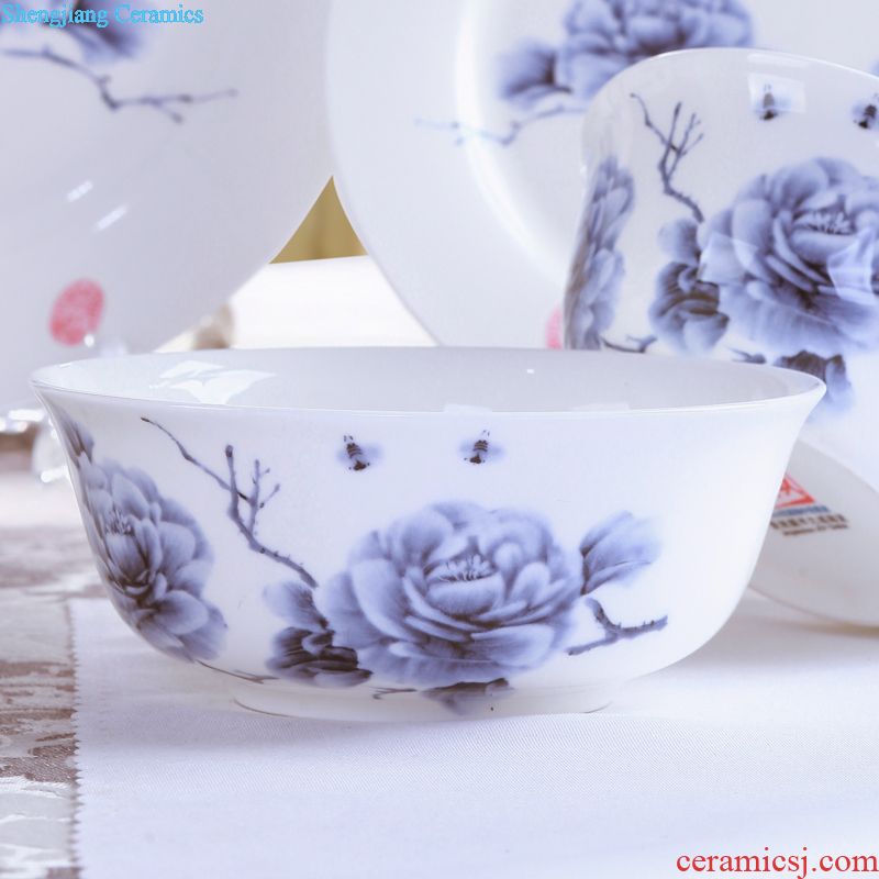 Jingdezhen ceramic cups with cover glass cups nine domain bone porcelain cup peony custom office cup tea cup