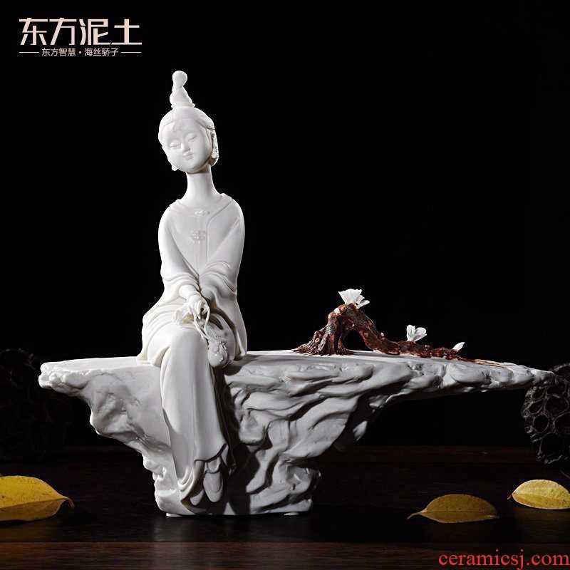 Zen Oriental soil dehua white porcelain its art ceramics decorating beaming D46 furnishing articles/- 129