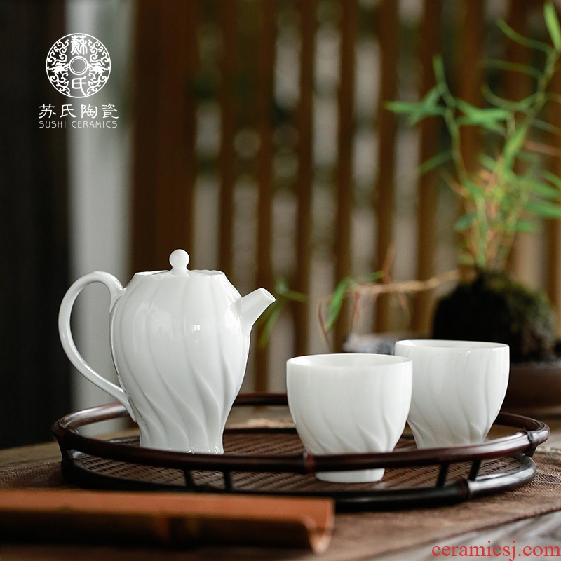 The Sioux ceramic household Japanese ceramic teapot single teapot kung fu tea pot small office accessories