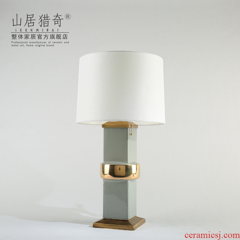I and contracted Nordic household act the role ofing is tasted, the new Chinese style living room decoration lamp is placed between example ceramic lamp