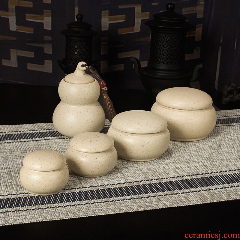 View the new small ceramic POTS with cover small small POTS powder box cream cream jar packing bottle bottle