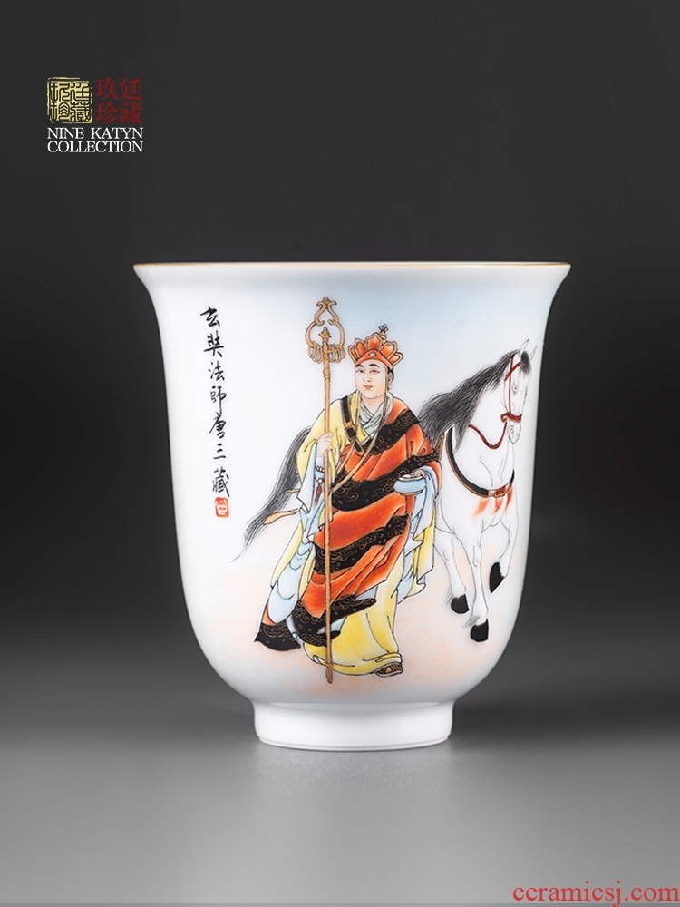 About Nine katyn zodiac cup of jingdezhen ceramic masters cup tea colored enamel kung fu tea master cup single CPU personal cup
