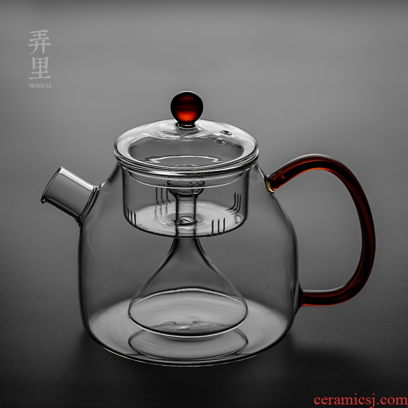Steam cooking pot, heat - resistant glass tank steamed tea TaoLu large flower pot kettle mercifully tea