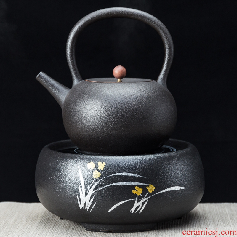 NiuRen black pottery cooking electric kettle TaoLu tea stove household electrical TaoLu restoring ancient ways kung fu tea boiled tea set