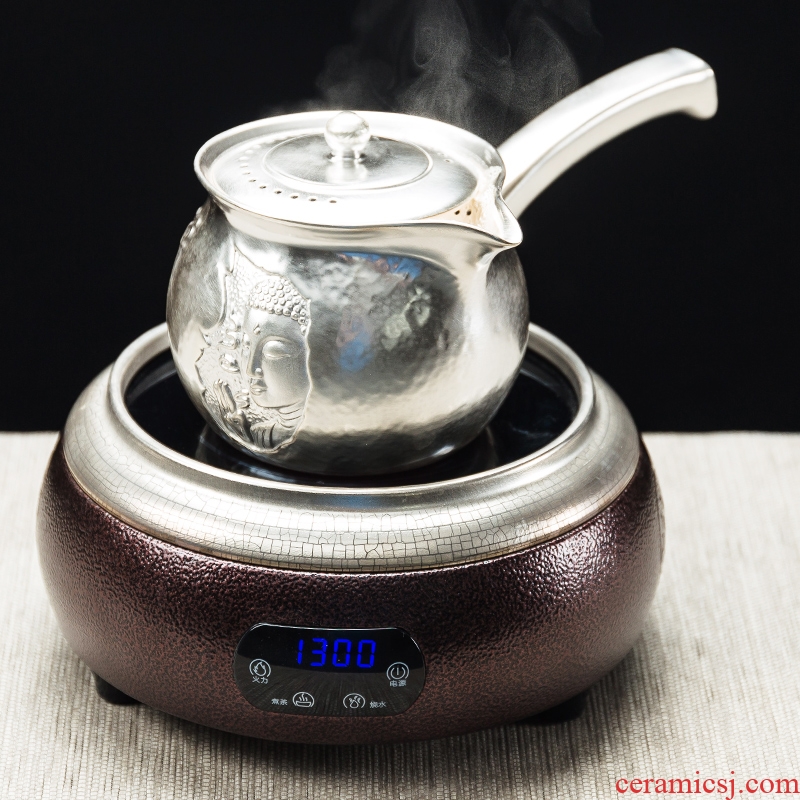 NiuRenLiu silver technology electric boiling kettle contracted and I Chinese style tea exchanger with the ceramics TaoLu filtering household cooking tea stove