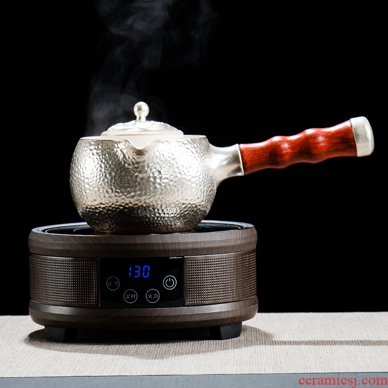 NiuRen household electric heating electric TaoLu boiled tea tasted silver gilding craft ceramics, Japanese tea side boil pot of tea kettle