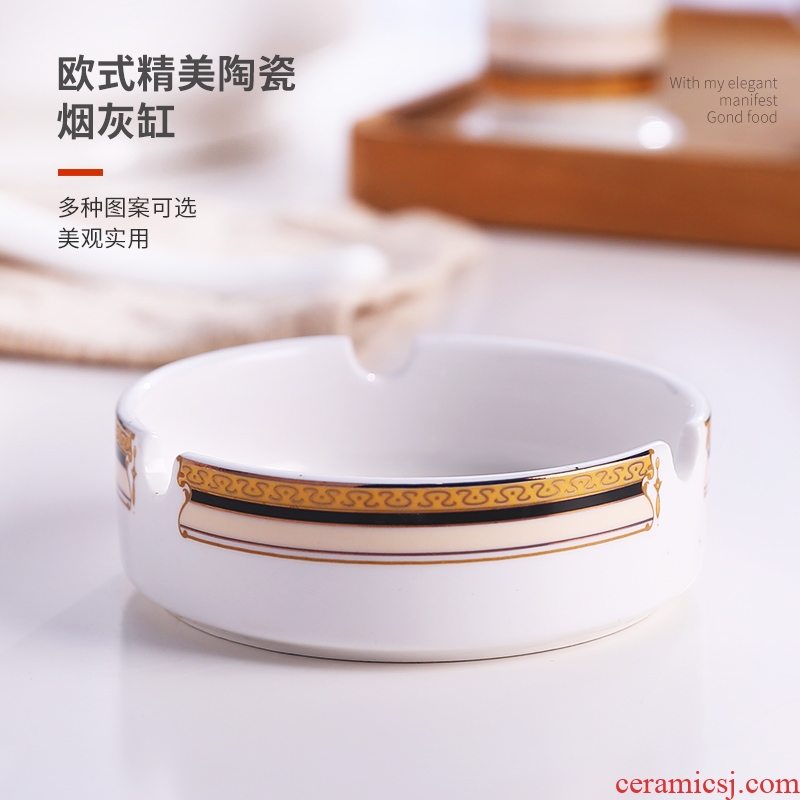 Jingdezhen ceramic tableware set free combination of DIY collocation ashtray