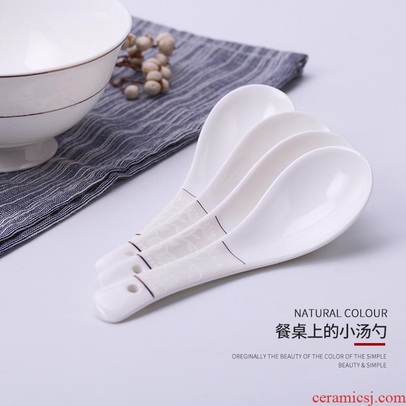 Jingdezhen ceramic ipads China tableware free combination collocation DIY monogamous run small spoon, spoon, spoon
