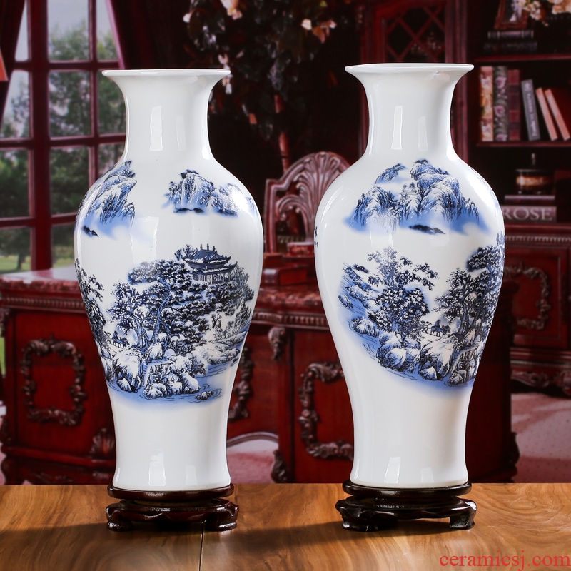 The sitting room porch jingdezhen ceramics vase furnishing articles furnishing articles household act The role ofing is tasted decorate rich ancient frame ceramic arts and crafts