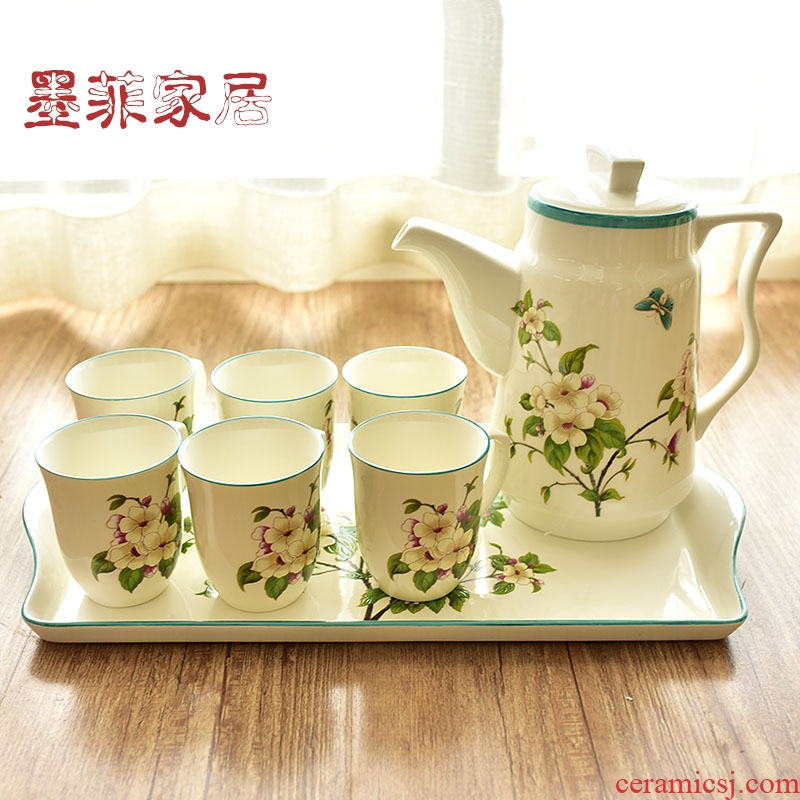 American ceramic tea set practical furnishing articles sitting room tea table table household soft adornment version into gifts