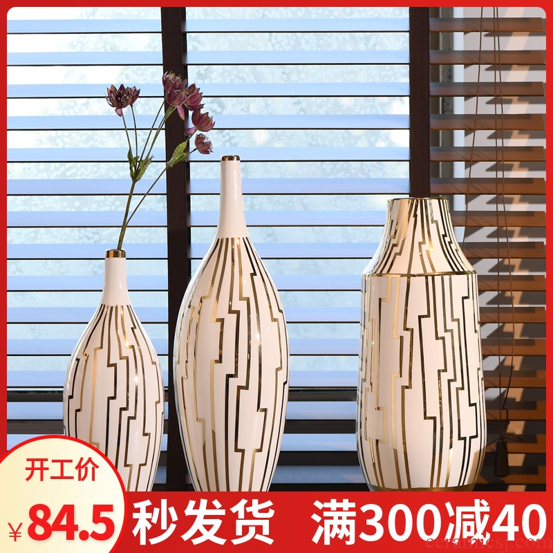New Chinese style ceramic vase general jar jar, furnishing articles flower arranging rich ancient frame home sitting room adornment
